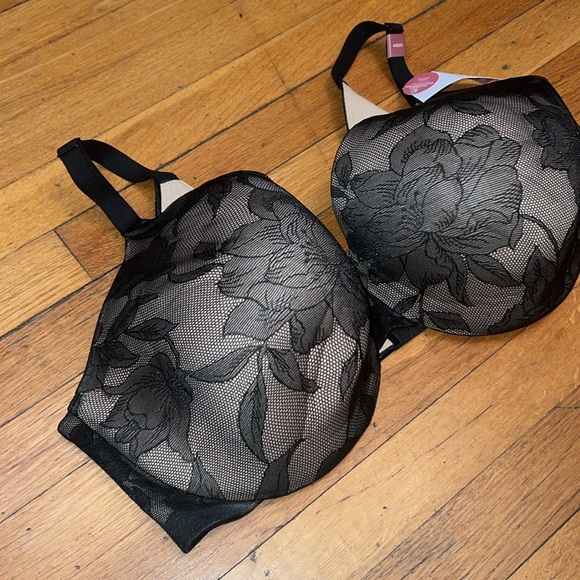 Cacique Lace Backsmoother Lighlty Lined Full Coverage Bra, size 44DDD - Picture 4 of 12